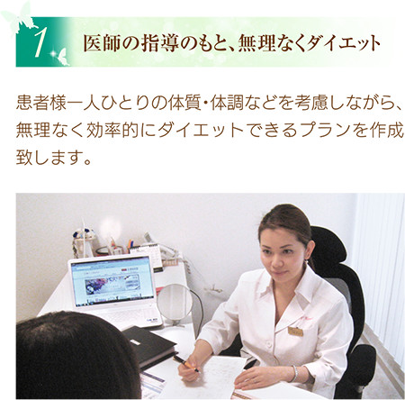 医師の指導のもと、無理なくダイエット