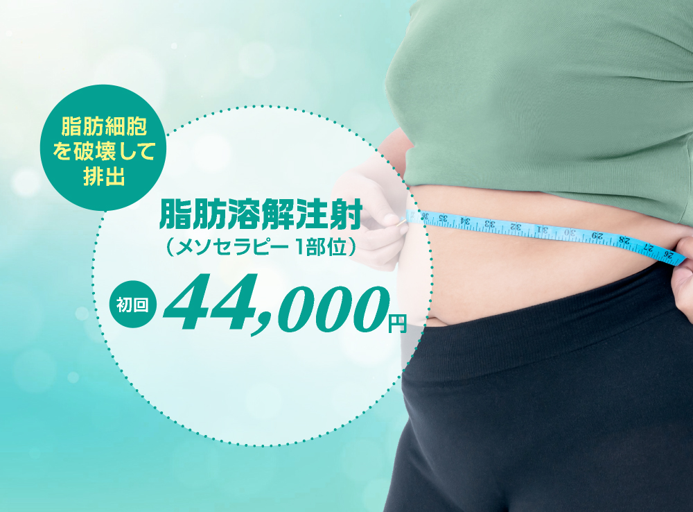 脂肪溶解注射 初回40,000円