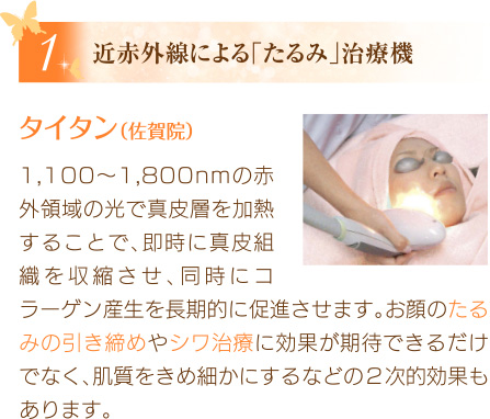 近赤外線による「たるみ」治療機