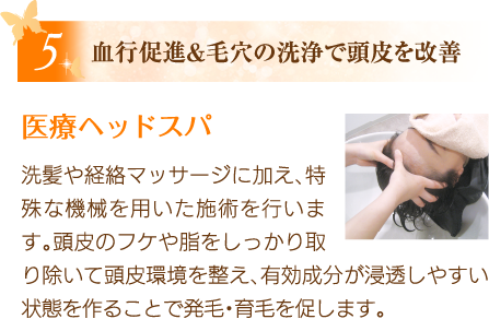 血行促進&毛穴の洗浄で頭皮を改善