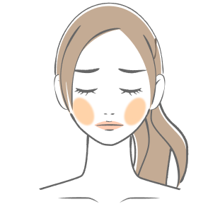 赤ら顔が気になる肌のイメージ